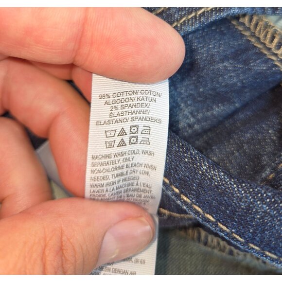 Lucky Brand Mens 181 Relaxed Straight Jeans 36x28 Dark Wash Denim - Picture 6 of 9